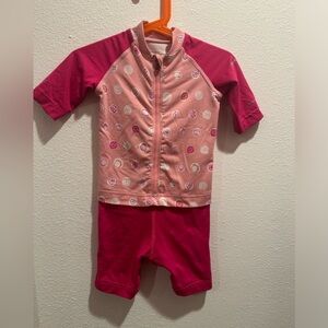 Columbia girls 2T rashguard swimsuit